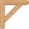 Ekena Millwork Traditional Craftsman Smooth Bracket w/ Offset Brace, Western Red Cedar, 5 1/2"W x 22"D x 22"H BKT0604X22X22TRA04SWR - alternate 2
